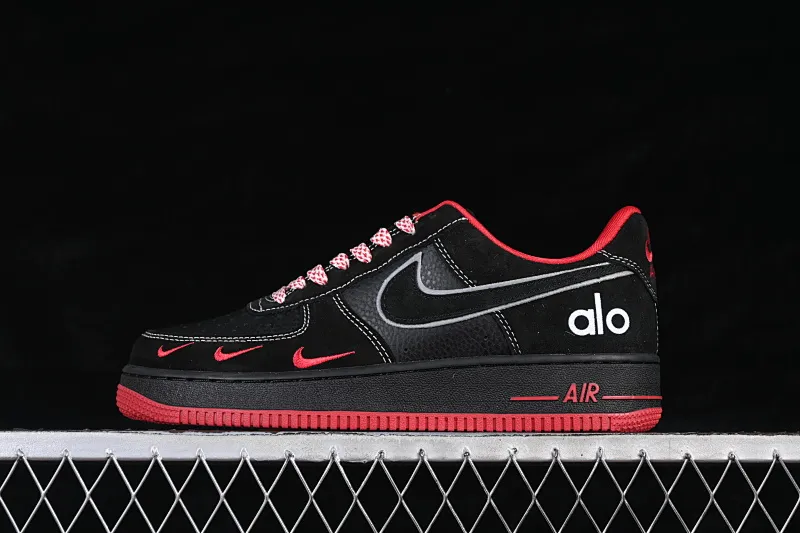 All categories Nk Air Force 1 Air Force series Nk Air Force 1 Low Air Force low-top Nike Air Force 1'07 Low black and red style Air Force 1 low-top casual sneakers SS1979-009